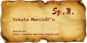 Szkala Marcián névjegykártya
